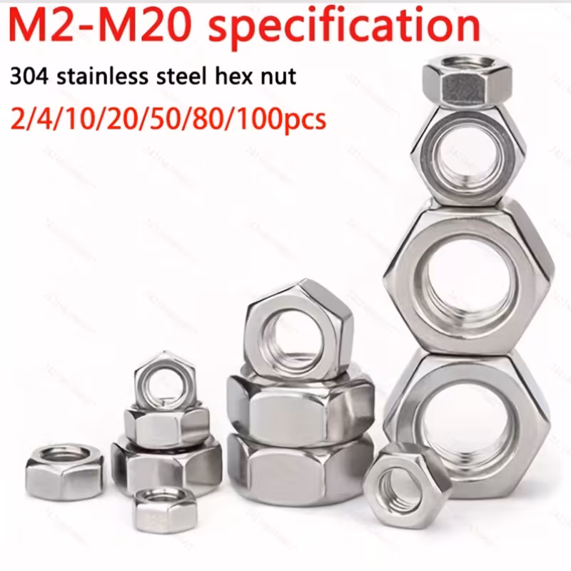 M12 Hex Nut – DIN 934 – Grade 8 – Zinc Plated